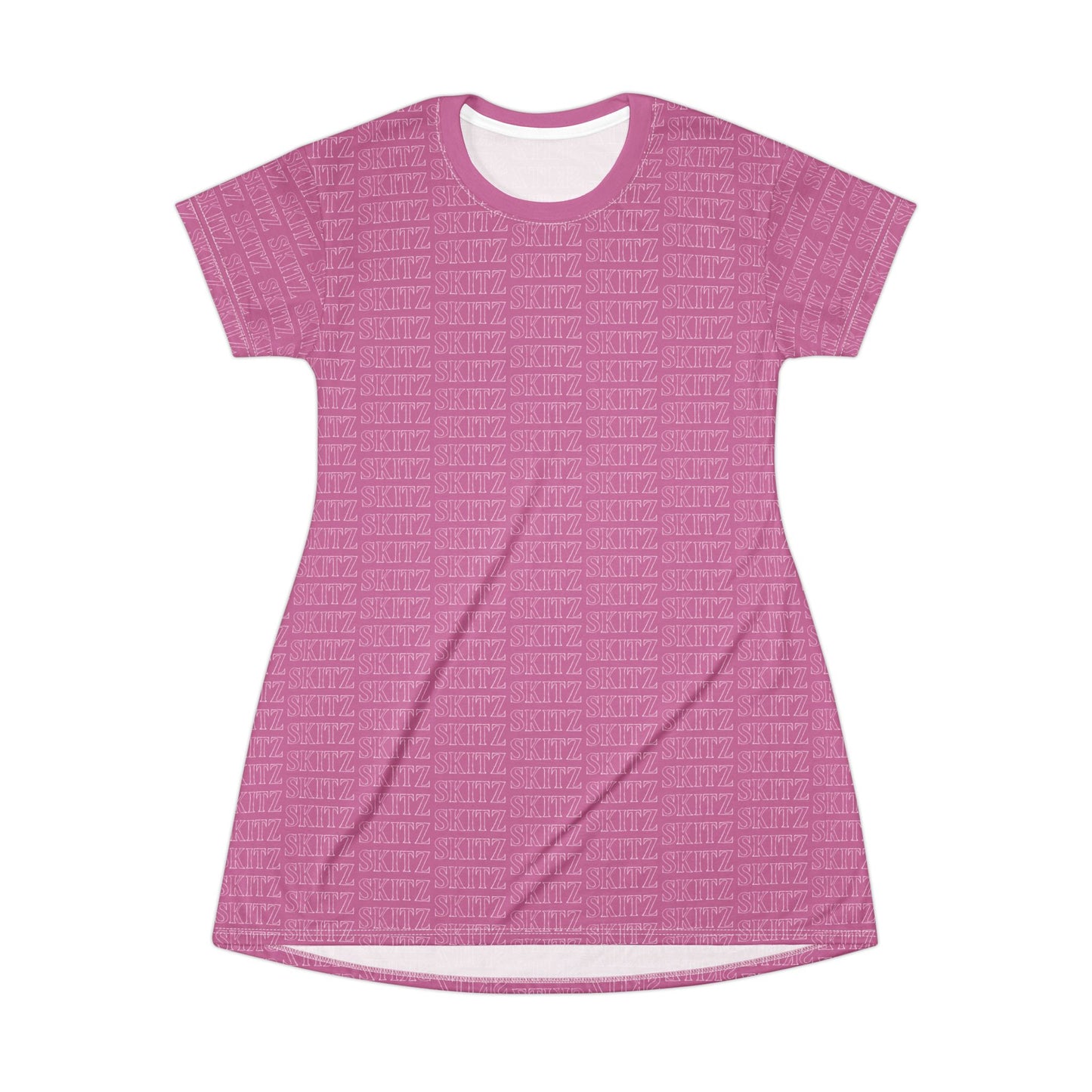 SKITZ T-Shirt Dress - Baby Pink