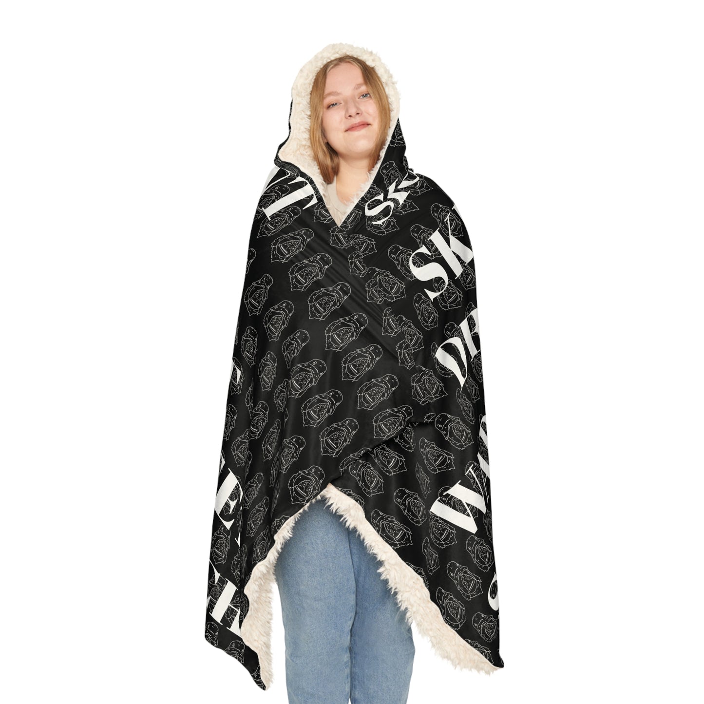 Sassy Comfy Hooded Blanket 2 (Black)