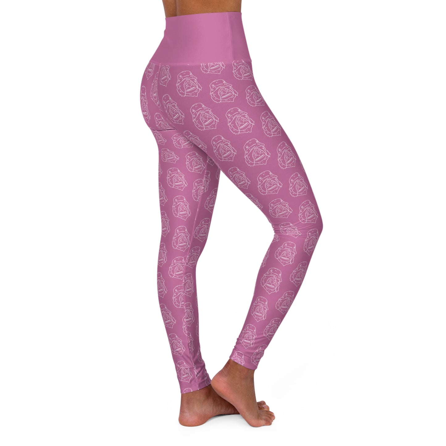 Women's SASSY High Waisted Yoga Leggings PINK