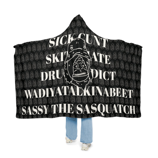 Sassy Comfy Hooded Blanket 2 (Black)