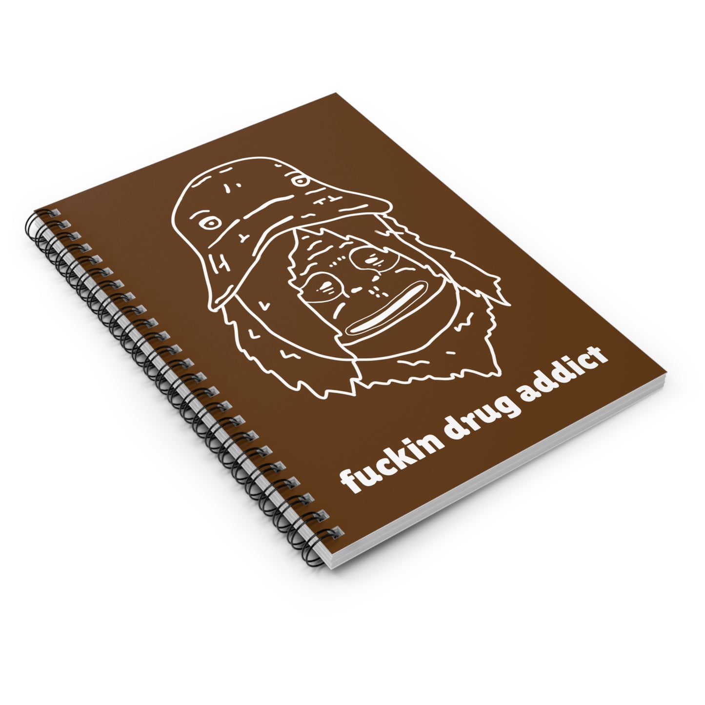 Sassy Spiral Notebook BROWN