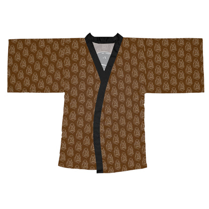 Long Sleeve SASSY Kimono Robe BROWN