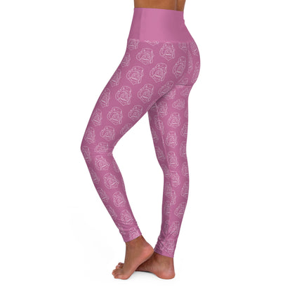 Women's SASSY High Waisted Yoga Leggings PINK