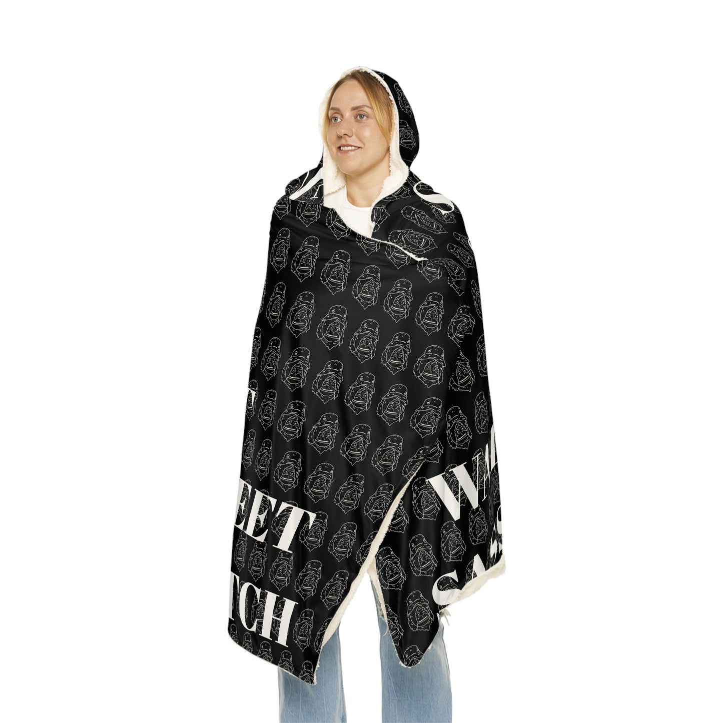 Sassy Comfy Hooded Blanket 2 (Black)