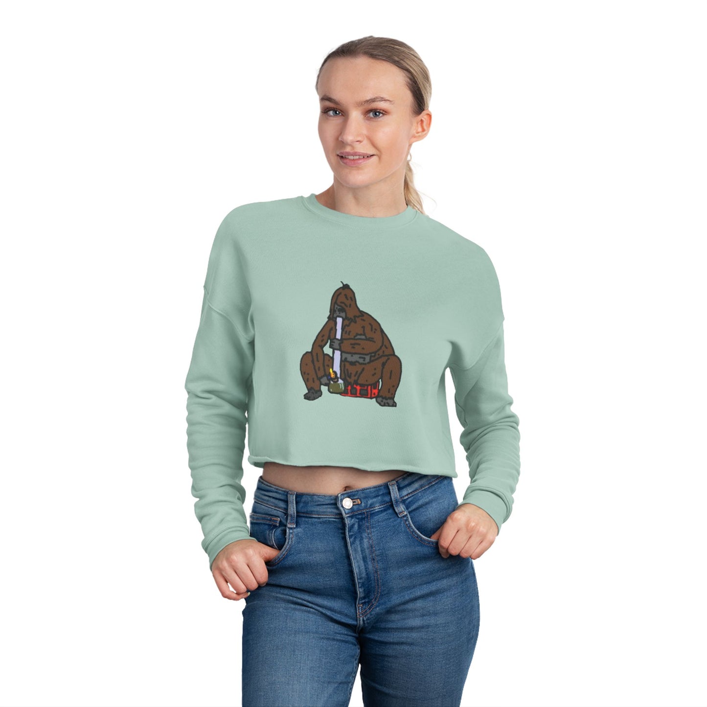 Sassy x Bong Women's Cropped Sweatshirt