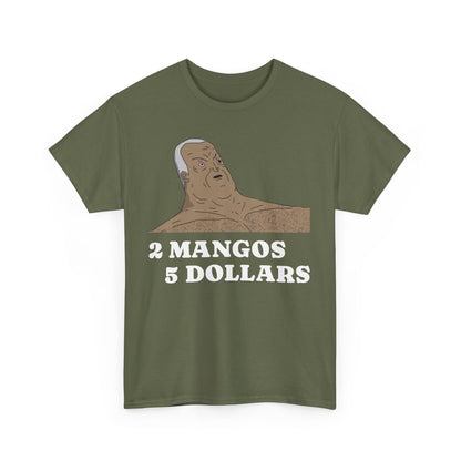 “2 Mangos 5 Dollars” Cotton T-Shirt