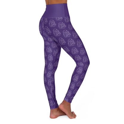 Women's SASSY High Waisted Yoga Leggings PURPLE