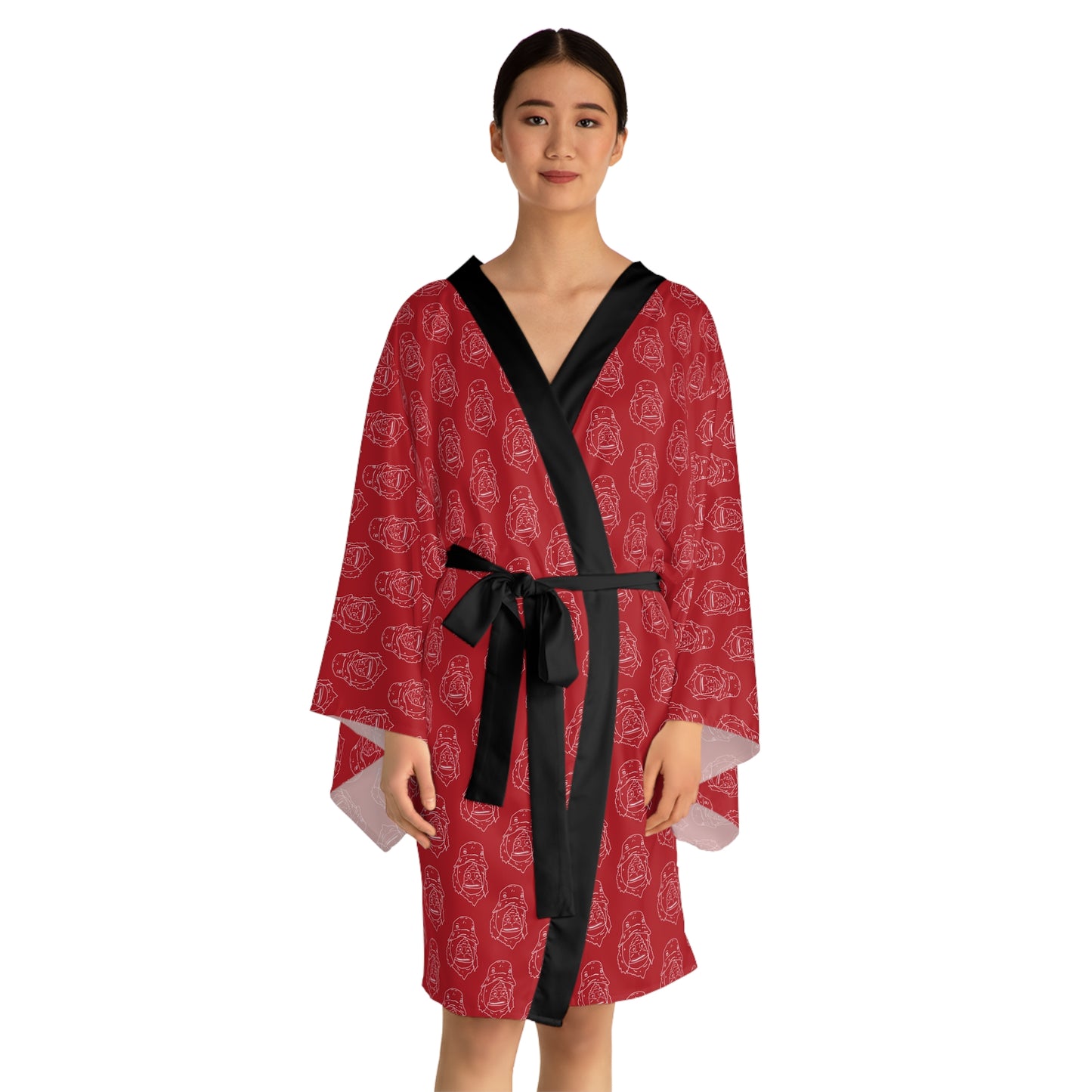 Copy of Long Sleeve SASSY Kimono Robe BROWN