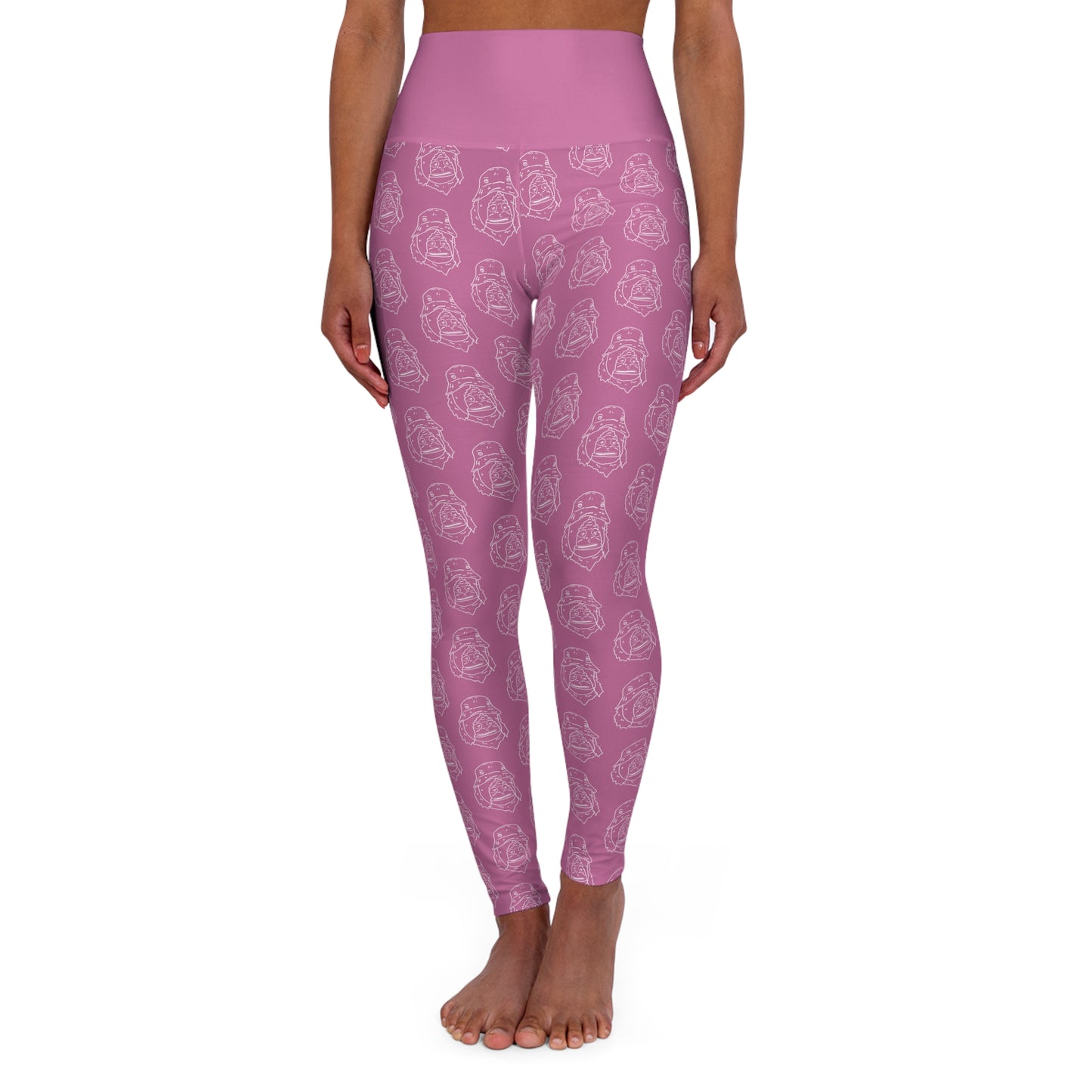 Women's SASSY High Waisted Yoga Leggings PINK