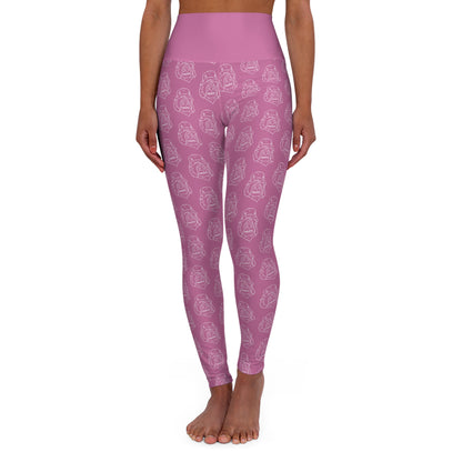 Women's SASSY High Waisted Yoga Leggings PINK