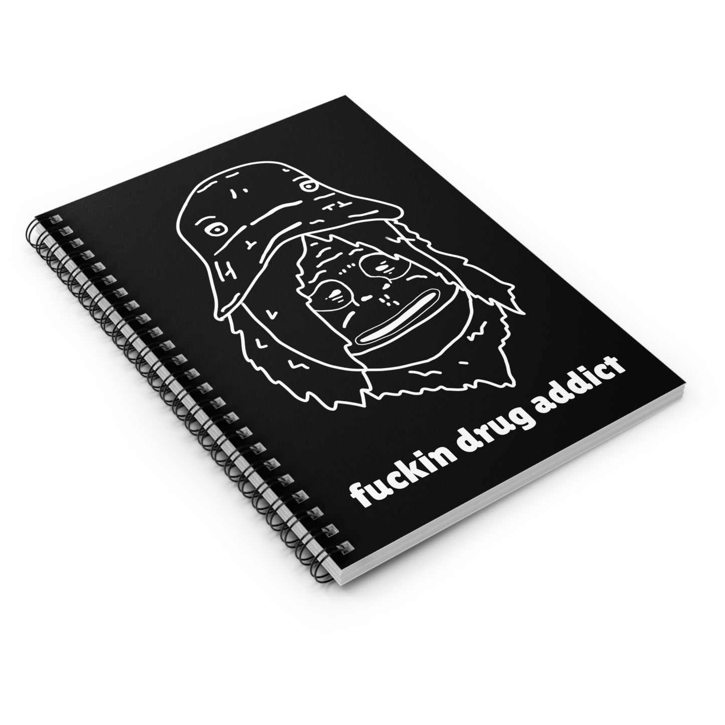 Sassy Spiral Notebook BLACK