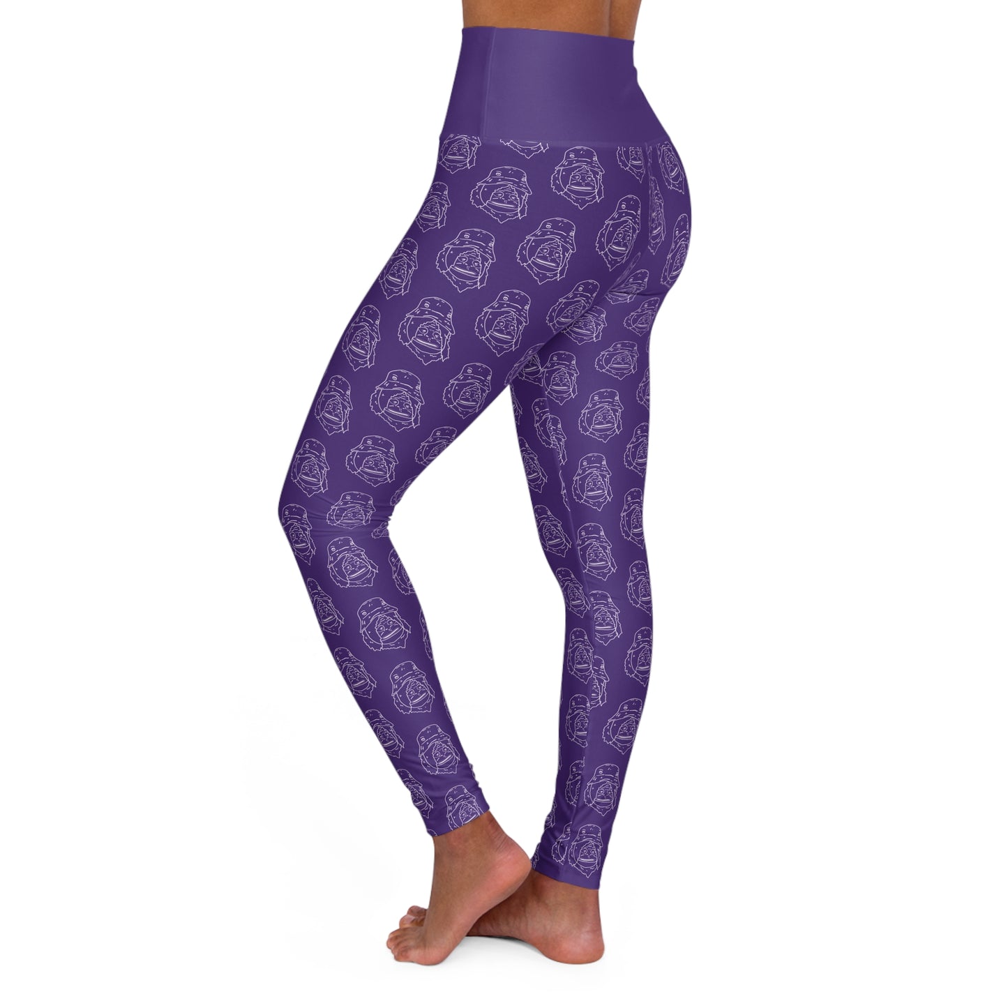 Women's SASSY High Waisted Yoga Leggings PURPLE