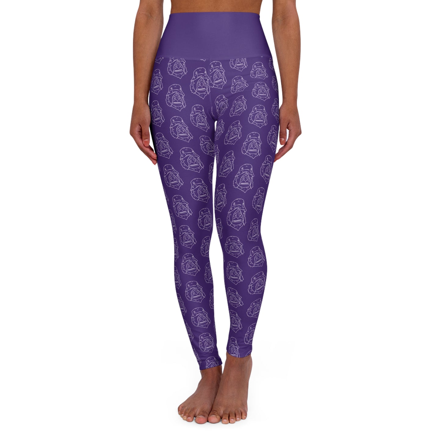 Women's SASSY High Waisted Yoga Leggings PURPLE