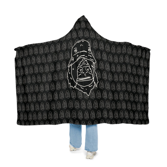 Sassy Comfy Hooded Blanket (Black)