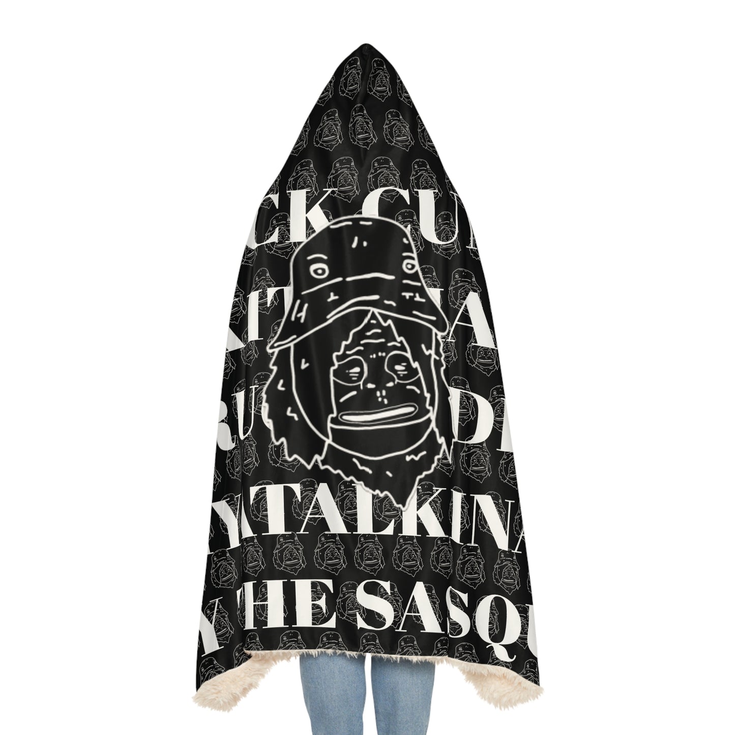 Sassy Comfy Hooded Blanket 2 (Black)