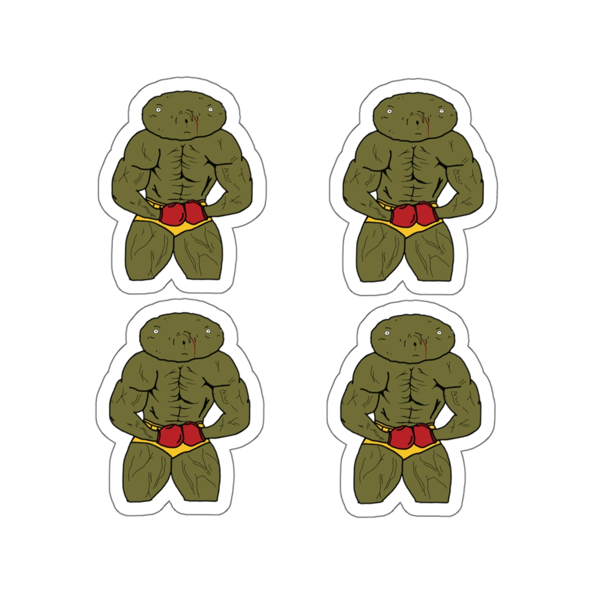 Jacked Clarence Sticker Pack (4)