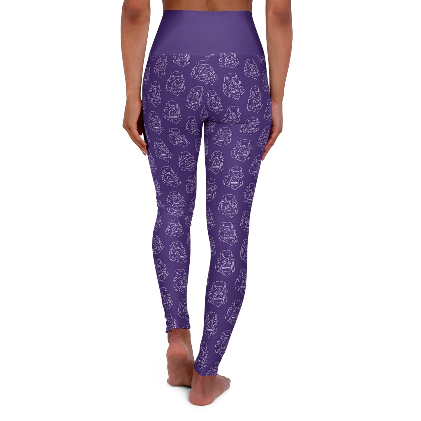 Women's SASSY High Waisted Yoga Leggings PURPLE