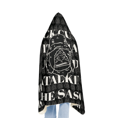 Sassy Comfy Hooded Blanket 2 (Black)