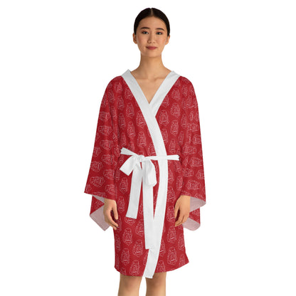 Copy of Long Sleeve SASSY Kimono Robe BROWN